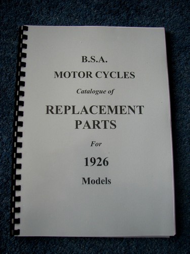 Bsa parts book for all - book,