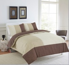 Luxury Suede Patch Duvet Set