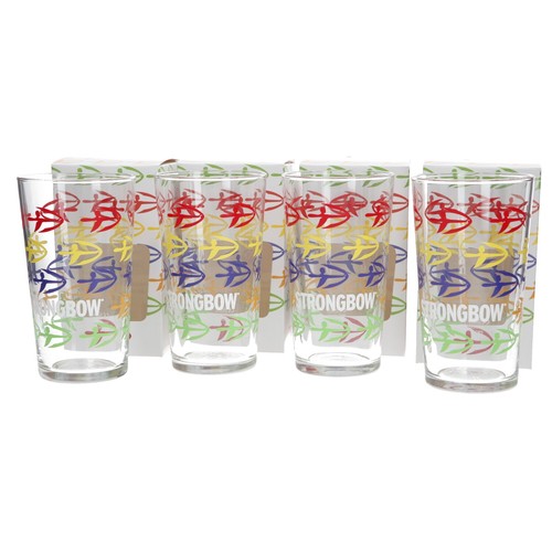 Strongbow pint glasses - strongbow,
