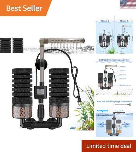 Submersible sponge filter with - filter,