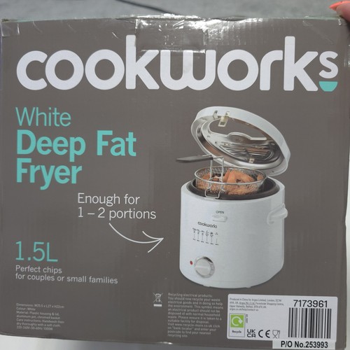 Cookworks deep fat fryer - 1.5l,