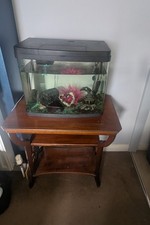 Fish Tank Aquarium With Heater,Filter And Thermometer 35ltrs. Nice Base Table