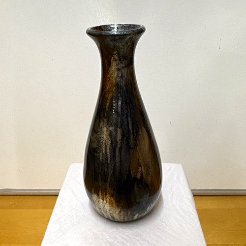 Brown black glossy glazed - glossy,