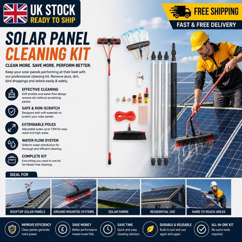 Water fed cleaning pole - 7m,