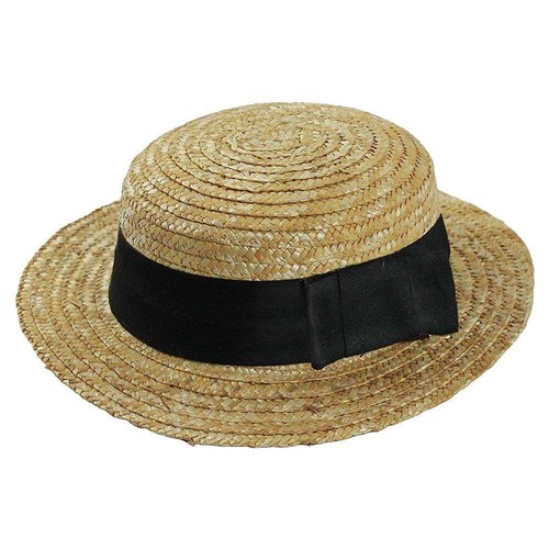 Quality straw boater - straw,