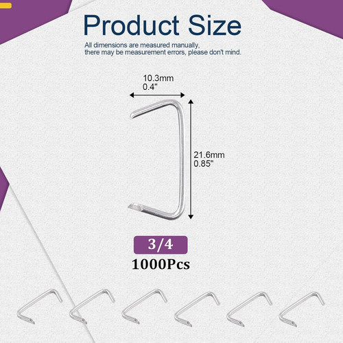 1000pcs galvanized hog - 1000pcs,