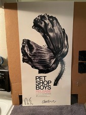 pet shop boys release promo signed poster excellent condition 