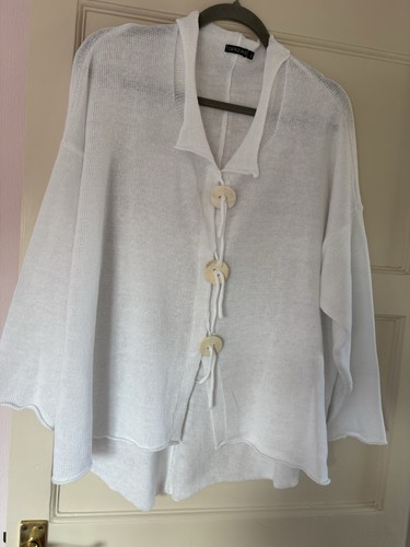 White cardigan grizas - cardigan, by