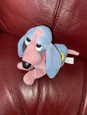 Applause Vintage Hush Puppies Basset Hound Soft Plush Beanie Toy Puppy Dog Mar