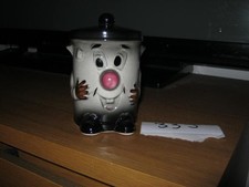 vintage 321 dusty bin ceramic money box vgc