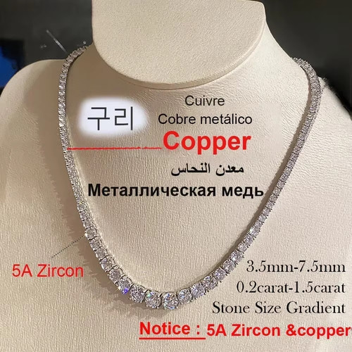 Moissanite diamond tennis - moissanite,