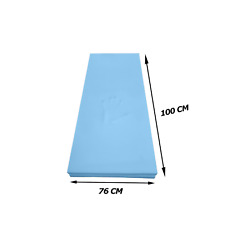 Foam Village 100 x 76 CM (40 x 30 Inch) High Density Blue Upholstery/Replacement