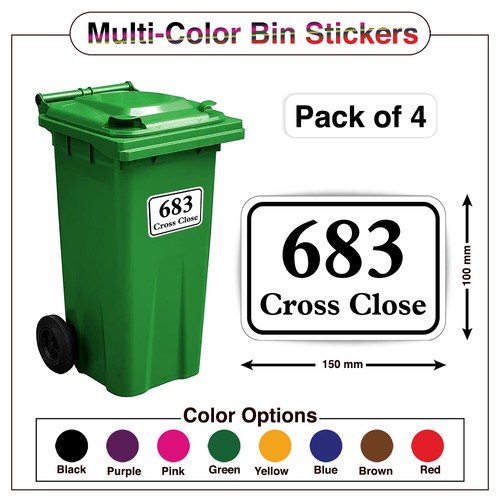 Personalised wheelie bin - personalised,