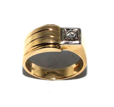 Gents/mens 18ct yellow gold