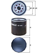 Oil Filter MAHLE Fits FORD