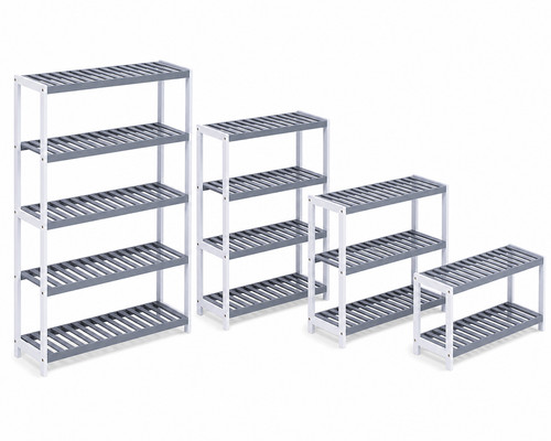 Bamboo shoe rack storage shelf - shoe,