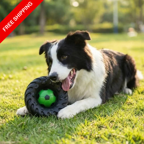 Dog puppy rubber squeaky - 3.4",