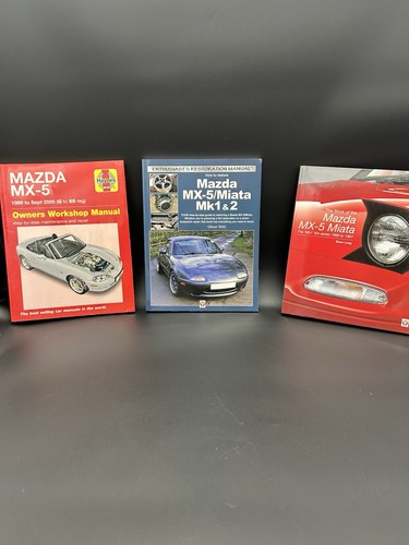 Mazda mx5 books - 3x,