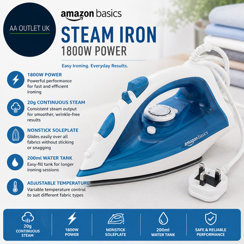 Amazon basics steam - steam, iron