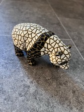 Mosaic Panda Ornament Black &