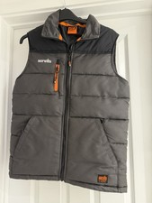 Scruffs Charcoal Body Warmer Men’s Size Small Water Resistant Good Condition