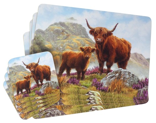 Highland cow dinner matching - dinner,