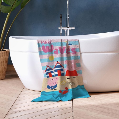 Peppa pig towel multi coloured - peppa,