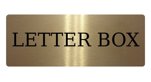 Letter box metal - letter, aluminium