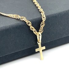 9ct Yellow Gold Plain Cross