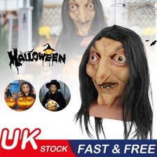 Latex Witch Mask Scary Latex