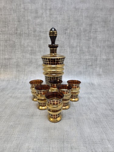 Vintage amber gold czech - amber, &