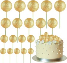 20Pcs Balls Cake Topper