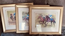 Osborne & Allen Limited Edition Horse Racing Framed Prints  x 3