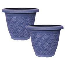Planter Set of 2 Round 40cm