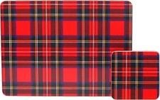 Red Tartan Placemat Coaster