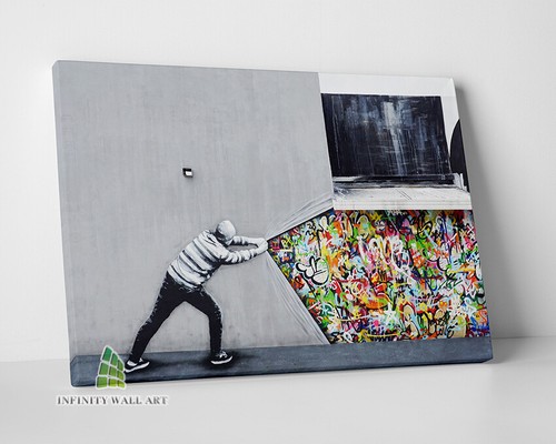 Banksy behind the - behind,