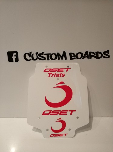 Trials front number board oset - board,
