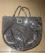 Gorgeous vintage River Island silver sequin beach bag in vgc