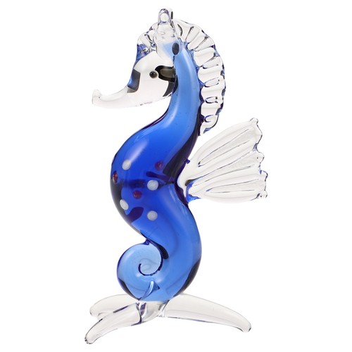 Blue crystal seahorse - crystal,