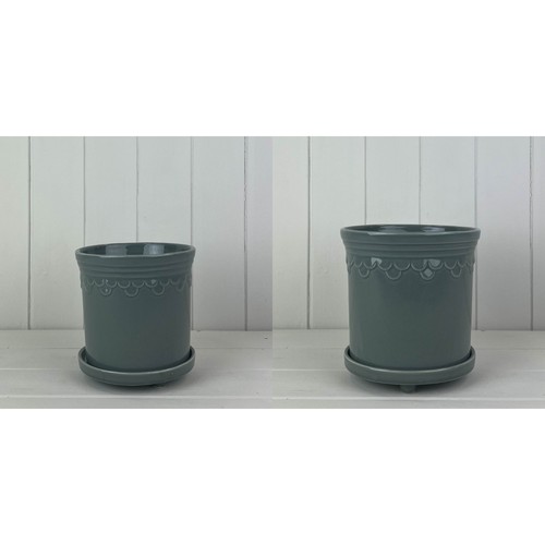 Ceramic grey plant - plant, with