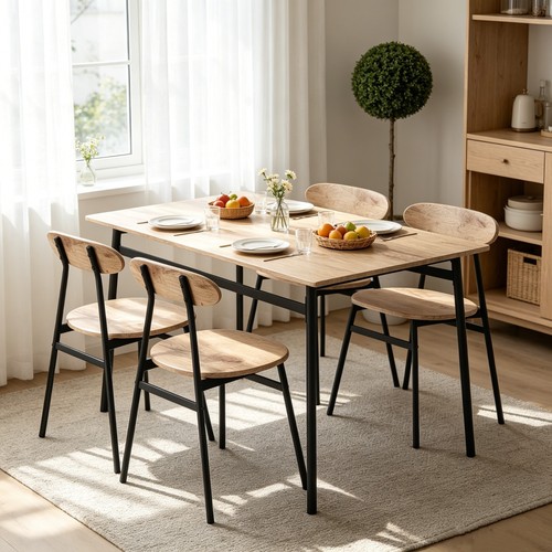 Piece dining table - 5, and