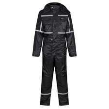 Regatta Pro black men's waterproof insulated padded winter coverall #TRA225