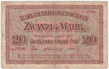 Lithuania 20 Mark Banknote