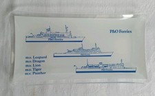 Vintage P&O Ferries MV. LEOPARD, DRAGON, LION, TIGER, PANTHER Glass Pin Ash Tray