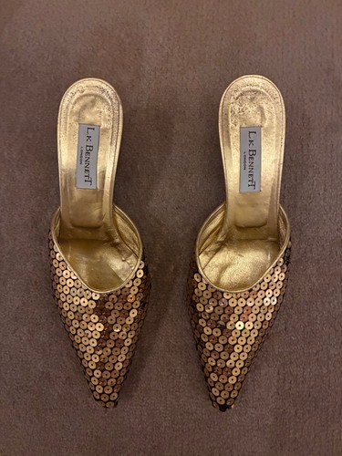 Bennett gold sequin kitten - sequin,