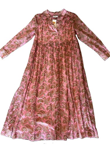 Liberty pink paisley - pink, midi