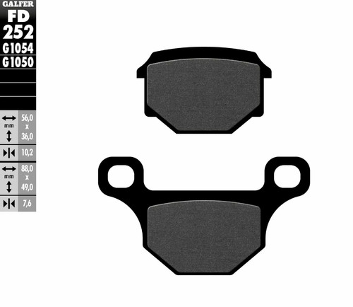 Galfer rear brake pads - pads, for