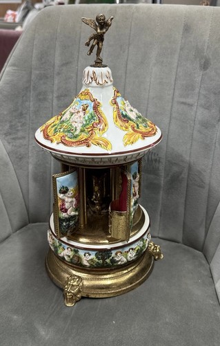 1950s capodimonte music box - music,