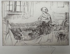 Eileen Alice Soper RMS SWLA (1905-1990)   Bedtime 1922  Original Signed  Etching