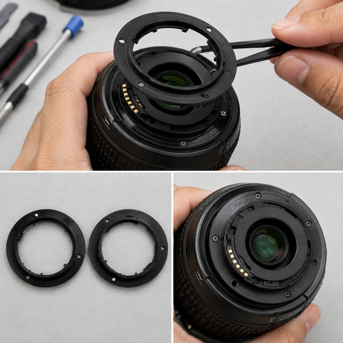 Rear bayonet mount ring - rear,
